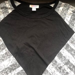 Black with Gray&White Stripe XL Lularoe Randy